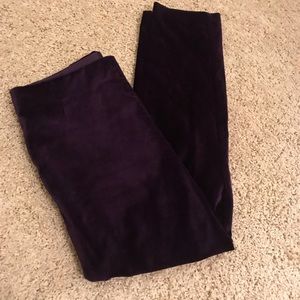 Ralph Lauren purple velvet pants size 8